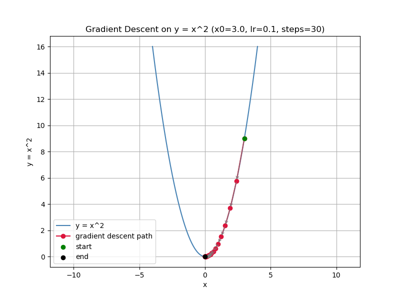 Gradient Descent Simulation