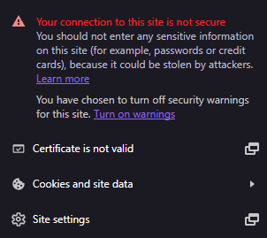 no ssl :(